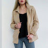 Women Double Layer Windbreaker Autumn Casual Slim Coat Plus Size 4Xl Stand-Up Collar Ladies Jacket