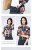 Winter Women's Warm Plaid Shirt Coat Casual Fleece Velvet Plus Thicke Jacket Tops College Style Woman Clothes Outerwear