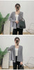 Versatile Pleated Jacket For Women Spring Long Sleeves Solid Color Cardigan Female Casual Coats 2DB1618