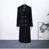 Elegant Shawl Collar Lace Up Long Woolen Coat Women Full Sleeve Belt Lapel Thick Overcoat Autumn Winter Lady Chic Outwear