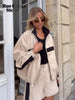Color Block Cropped Windbreaker Women Casual Zip Up Stand Collar Long Sleeves Striped Outerwear 202 Lady Lightweight Coats
