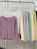 V-Neck Temperament Small Fragrant Wind Women Loose Sweater Sweater All Sweater Coat Special Offer Cardigan
