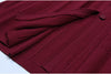 Three Colors High-quality Elastic Knitted Fabric Hollowed Out Single Breasted Round Neck Long Sleeved Slim Fit Women Dress