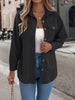 Autumn Winter Casual Single Breasted Pocket Jacket Solid Color Long Sleeve Corduroy Coats for Women Khaki Pink Red