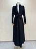 Solid Color Cardigan Long Robe Folded Windbreaker For Women Loose Casual Coffee Long Coat 2DB2952