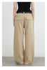 Women Jeans Solid Loose Casual Split Wide Leg Denim Pant Workwear Female Trousers Spring Autumn