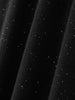Chic Women Sweater Suite Skirt 100% Cashmere A-Line Skirt Autumn Winter Wave Skirt Elastic Knee Length Dress Sequins French Knit