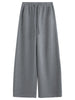 Fall Women's High Waisted Barrel Leg Soft Brushed Fleece Jogger Pants - Straight Cut Casual Pants for Daily Wear