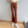 Women Flare Jeans Winter Streetwear Y2K Straight Pants Ankle Length Denim Jeans Girls Party Casual Retro Blue Trousers