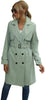Women's Windbreaker Extra Long Button Cardigan Long Sleeve Belt Casual High Street French Jacket Female's Coat