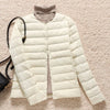 Woman Ultra Light Duck Down Inner Liner Soft Matte Fabric Jacket Lightweight Coat Female