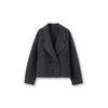 100% Pure Wool Short Coat Women Woolen Jacket Cropped Warm Relaxed Fit Chic Office Commuter Winter Outerwear