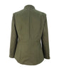 Women's Military Style Jackets Army Green Stand Collar Gold Button Slim Fit Multi-Pocket Casual Office Blazer Outerwears