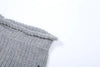 Knit Irregular Ripped Pants Women Autumn Sexy Hottie Wild Solid Hip-Hop Street Clubwear Skinny Bottom