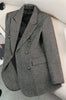 Word Pattern Blazer Coat Women 2025New Spring Autumn Winter High-Quality Suit Jacket Outwear Temperament Overwear Ladies