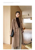 Notch Lapel Wool Coat Drop-Shoulder Women 100% Wool Loose Overcoat Double-Layers Autumn Winter Long Jacket Thick Trench Coat #24