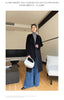 Dual Purpose Collar Wool Coat Horn Button Women 100% Wool Overcoat Double-Layers Autumn Winter Long Jacket Thick Trench Coat #23