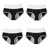4Pcs Women's Panties High Waist Leak Proof Menstrual Pants Widen Period Underwear Physiological Cotton Plus Size Female Briefs
