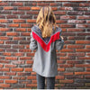 Women Bandana Print Blazer Jacket Triangle Scarf Tassel Fringe Back Loose Suit Coat Casual Office Lady Chic Jacket