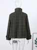 Plaid Jacket For Women Casual Hood Zipper Long Sleeve Pockets Loose Coat Lady Top Spring Chic Street Outerwear