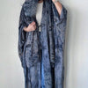 Middle Eastern Tie Dye Loose Abaya Full Sleeve Open Front Abayas Turkey Kaftan Arabian Maxi Dresses Women Jilbabs Without Hijab