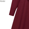 Women Maxi Dresses Elegant Lapel Neck Long Sleeve Fitted Waist Belted Wrapped Long Dress Commuting Woman Clothes