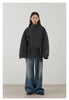 Korean Women Double-sided Belt Woolen Coat Loose Overcoat Solid Ladies Outerwear Girl Jackets Autumn Winter