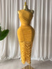 Women's Bowknot Drop Shoulder Ruched Stacked Bodycon Midi Maxi Formal Dress Education Party Cocktail Night Dresses
