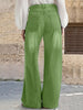 Women's Multi-Button Wide Leg Casual Jeans - High-Quality Denim Pants for Stylish Comfort