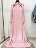 High Street Designer Party Vestido Women's Standing Collar Beaded Diamonds Sequin Hollow Out Long Maxi Dress