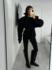 Solid Lace Up Short Windbreaker Women Elegant Full Sleeve Button Loose Chic Trench Coat Office Lady Daily Commute Outwear