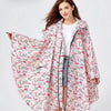 Big Size Women Leopard Raincoat Lightweight Rain Coat Poncho Ladies Waterproof Cloak Raincoats Adults Windproof Rainwear