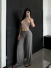 Ctenkevet-High Waist Wide-Leg Yoga Joggers for Women, Female Casual Tracksuit Bottoms, Straight Outdoor Baggy Sweatpants, Autumn