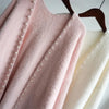 Imitation Mink Velvet Cardigan Sweater Women's Autumn Winter Korean Loose Elegant Knitted Jacket Female Tops
