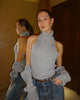 Knitwear 2 Piece-Set Female Vest Ribbed Turtleneck And Casual Patchwork Cover up Outfits Women's Knit Pullover Top