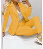 Women's Autumn Clothes Two Piece Set Female Coats and Pants Versatile Casual Long Sleeve Jacket and Trousers Suit