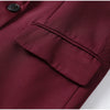 Solid Wine Red Blazer Jacket For Women Elegant Double Breasted Suit Coats Female Lapel Long Sleeve Office Lady Outerwear