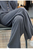 Women's Cashmere Pants 100% Merino Wool Broadfoot Pants Women's Knit Loose Knit Pants Fall/Winter Women's Thick Pants