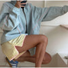 Furry Trim Cropped Denim Jacket Single Breasted Long‑Sleeve Winter Women Warm Outerwear Versatile Lady Casual Jean Coat