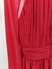 High Street Designer Party Vestido Women's Drifting Sleeves Chiffon Pleated Holiday Long Dress