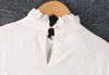Spring Women Japanese Small Fresh Lace Collar Embroidery Solid Color Dress
