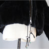 Lady 100% Natural Rex Rabbit Fur Coat Women Winter Thick Warm Real Rex Rabbit Fur Jacket With Quality Fox Fur Collar