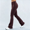 Women Sports Flared Leggings Seamless Quick Dry Breathable Wrinkle Hip Lifting Yoga Flare Pants Gym Fitness Workout Pilates Wear