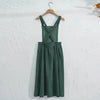Retro Women's Corduroy Dress Square Neck Casual Medieval Dresses Vestidos Para Mujer