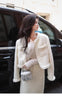 Women's Winter Little Fragrance Short Tweed Blazers Skirt Set Vintage Solid Color Round Neck Tassel Jacket Two-piece Sets