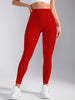 V-Back High Waisted Yoga Leggings Seamless Knit Tights for Women Quick Dry Butt Lifting Slim High Elastic Leggings