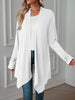Europe and the United States Plus Size Women's Autumn Solid Color Long Sleeve Cardigan Coat Long Coat Women