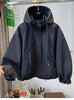 Korean Solid Casual Trench Coat Women Spring Autumn Loose Long Sleeve Hooded Zipper Windbreaker Female Outerwear
