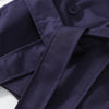 Khaki Lace Up Loose Windbreaker Women Vintage Lapel Long Sleeve Pockets Single Breasted Jackets Lady Daily Street Outerwear