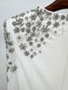 High Street Party Vestido Women's Full Sleeve Diamonds Beaded Maxi Long Dress